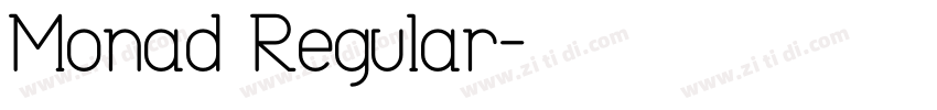 Monad Regular字体转换
